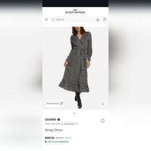 Sandro, size 36, black and white